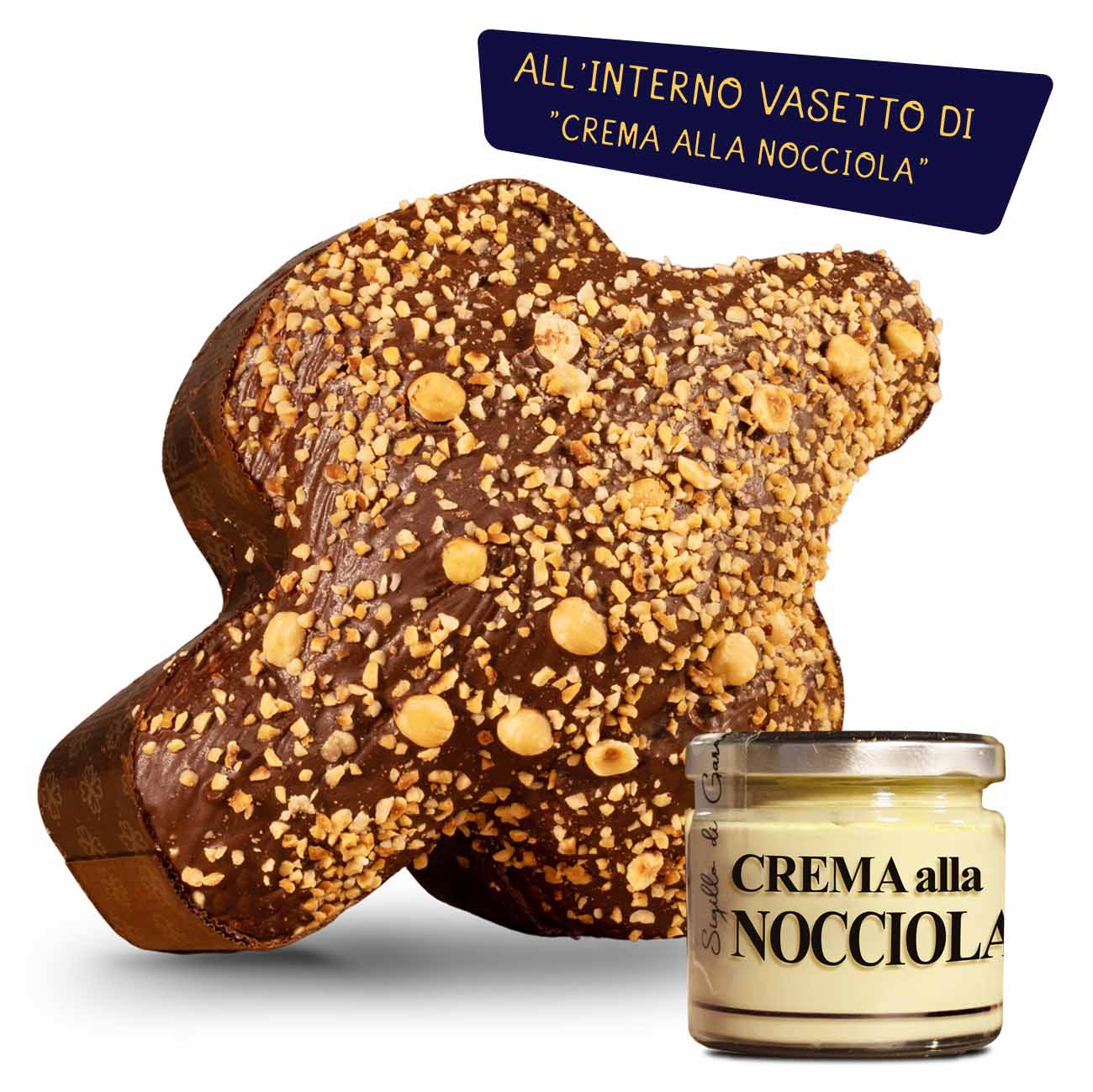 Colomba Nocciolosa + crema alla nocciola da spalmare PRODOTTO ARTIGIANALE