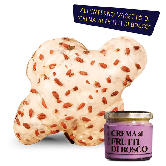Colomba Frutti di Bosco e Bacche di Goji + crema ai frutti di bosco da spalmare PRODOTTO ARTIGIANALE
